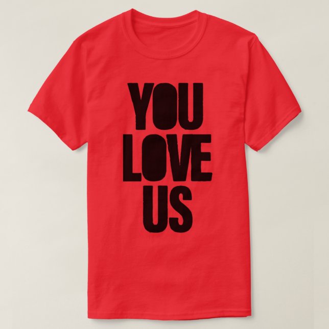 Camiseta Nos amas de negro (Diseño del anverso)