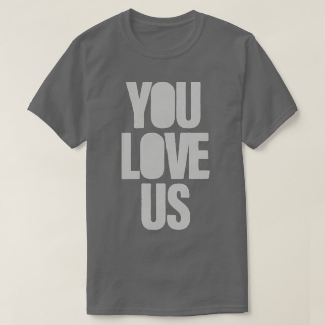 Camiseta Nos amas la plata (Diseño del anverso)