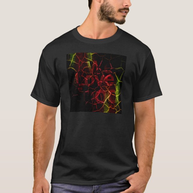 Camiseta Nos encanta el diseño de arte inspirador de texto (Anverso)