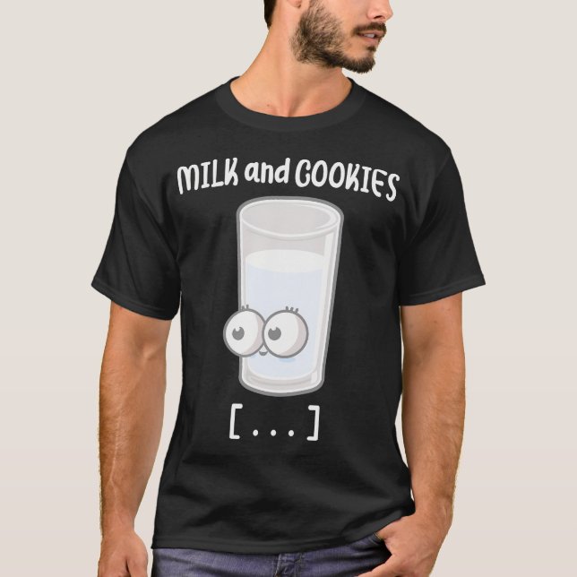 Camiseta Nos Gusta La Leche Y Las Cookies Juntos Golpe De E (Anverso)
