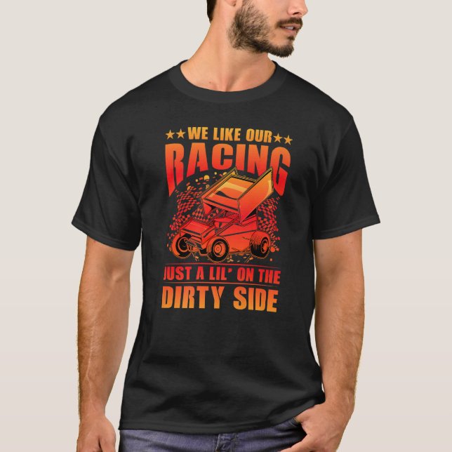 Camiseta Nos Gusta Nuestra Carreras Sólo Un Lil' En El Lado (Anverso)