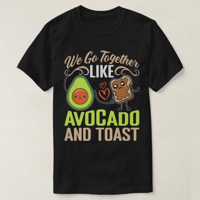 Camiseta Nos Juntamos Como Aguacate Y Tostada (Diseño del anverso)