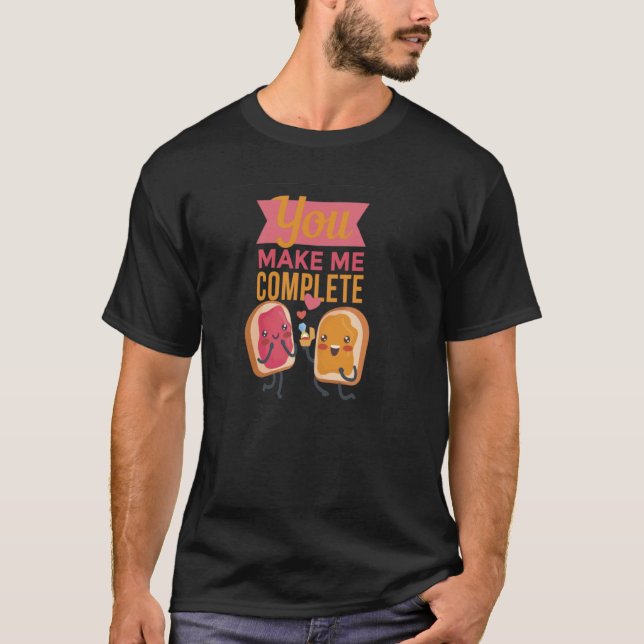 Camiseta Nos juntamos como la mantequilla de cacahuete de P (Anverso)