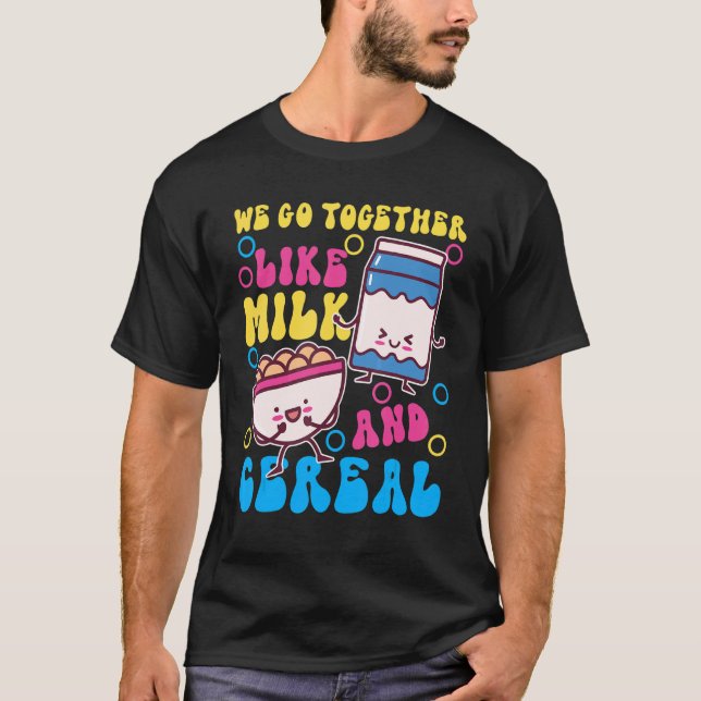 Camiseta Nos Juntamos Como Leche Y Cereales (Anverso)