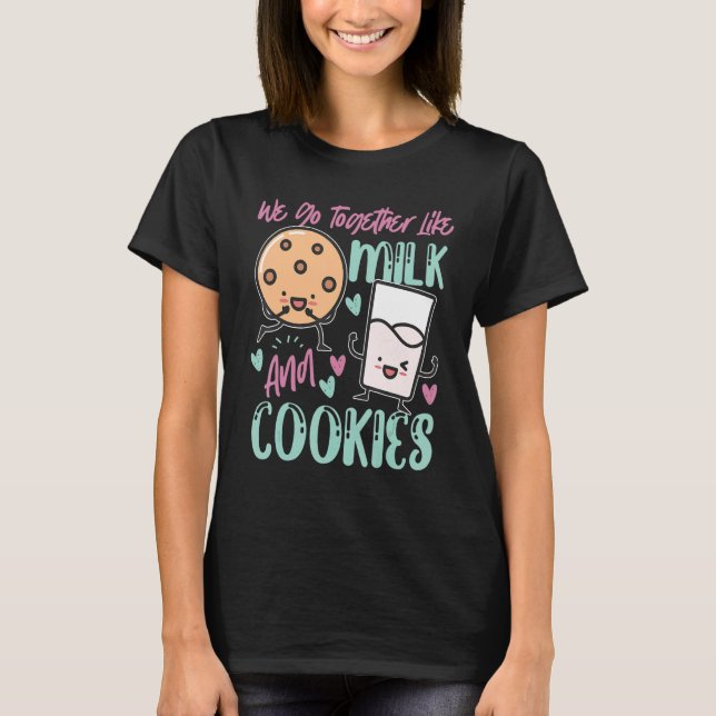Camiseta Nos Juntamos Como Leche Y Galletas (Anverso)