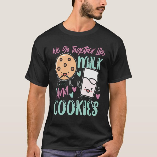 Camiseta Nos Juntamos Como Leche Y Galletas (Anverso)