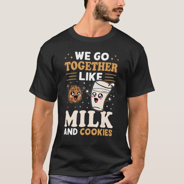 Camiseta Nos Juntamos Como Leche Y Galletas (Anverso)