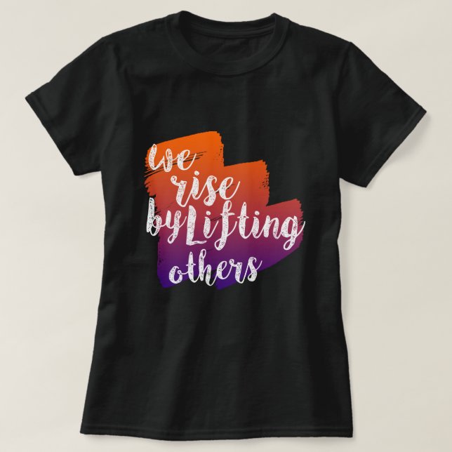 CAMISETA NOS LEVANTAMOS LEVANTANDO A OTROS (Diseño del anverso)