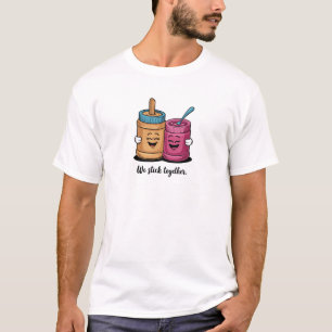 Camiseta Nos mantenemos juntos Diseño mono de mantequilla d