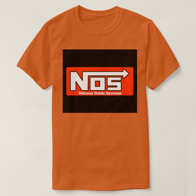 Camiseta NOS Nitrous Oxide Systems Sticker Mask  (Diseño del anverso)