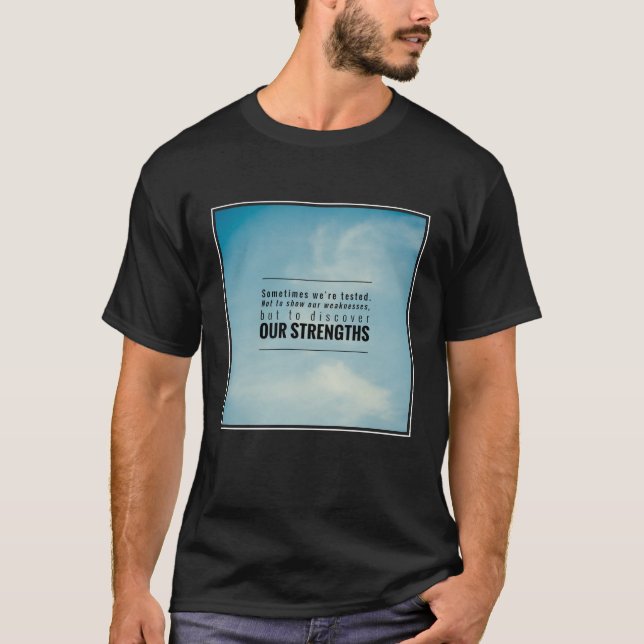 Camiseta Nos prueban a veces (Anverso)
