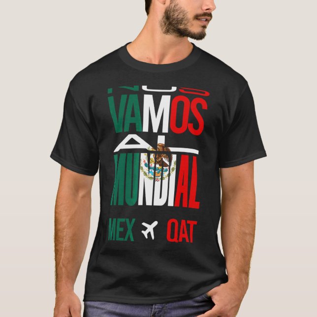 Camiseta Nos vamos al Mundial México 2022 (Anverso)