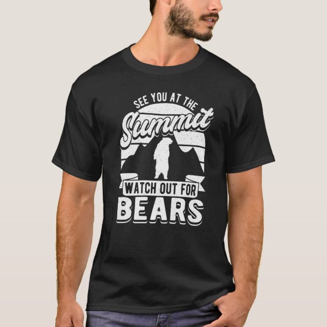 Camiseta Nos Vemos En La Cumbre De Senderismo Montañas (Anverso)