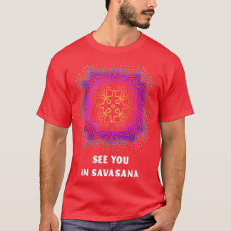 Camiseta Nos vemos en Savasana Yoga Yogi Mandala