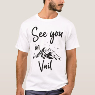 Camiseta Nos vemos en Vail vacaciones de Usa esquí senderis