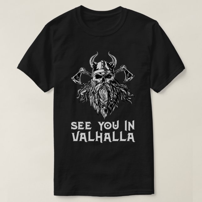 Camiseta Nos Vemos En Valhalla Viking Gods Warrior (Diseño del anverso)