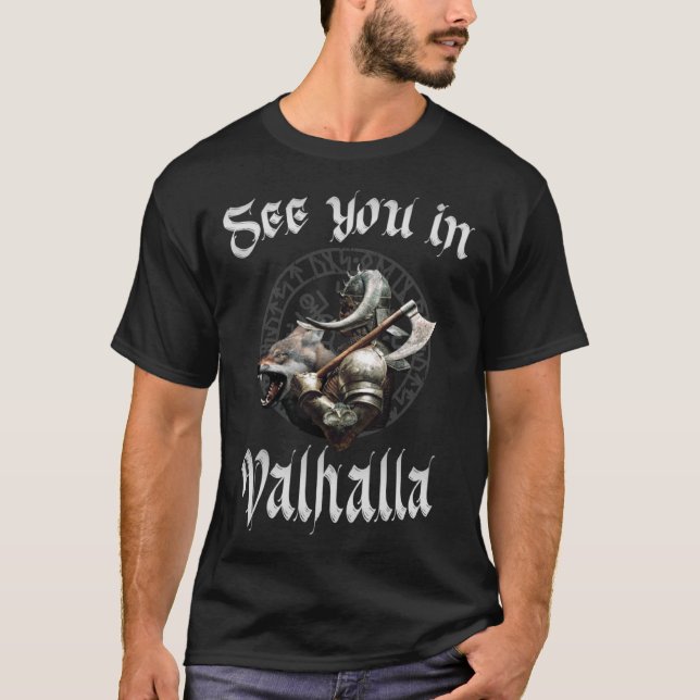 Camiseta Nos vemos en Valhalla, Vikings, Valhalla Pullover  (Anverso)