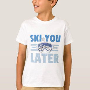 Camiseta Nos Vemos Luego Divertido Esquiador Genial Snowboa