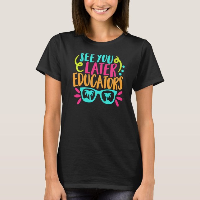 Camiseta Nos vemos luego educadores niños el último día de  (Anverso)