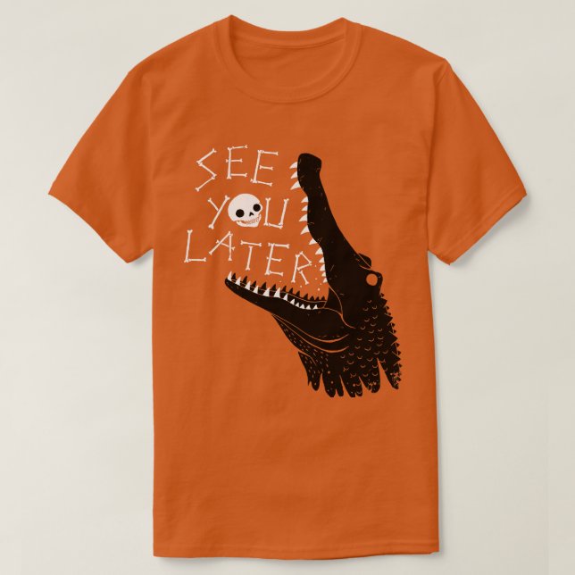 Camiseta Nos vemos luego en el caimán (Diseño del anverso)