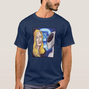 Camiseta Nos volvemos a encontrar - Alien y Mujer 