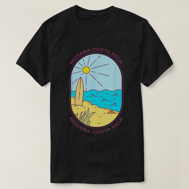 Camiseta Nosara Costa Rica (Diseño del anverso)