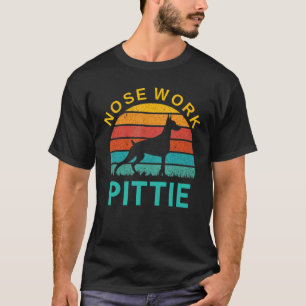 Camiseta Nose Work Pittie Dobermann Dog Silhouette