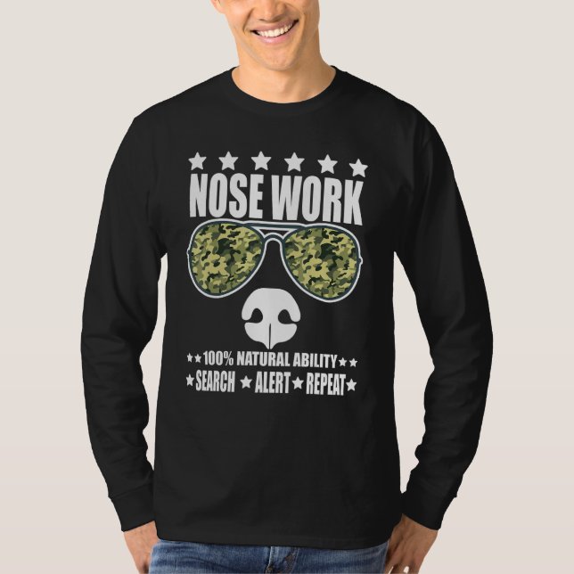 Camiseta Nosework Dog Sport Training Nose Work Scent Work F (Anverso)