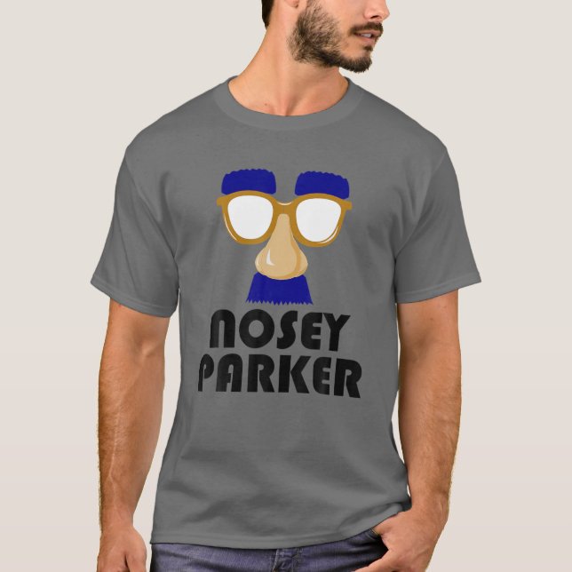 Camiseta Nosey Parker Funny Big Nose Bad Dad Padres D (Anverso)