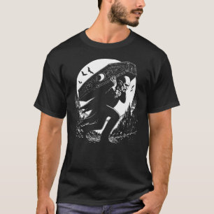 Camiseta Nosferatu llevando su ataúd