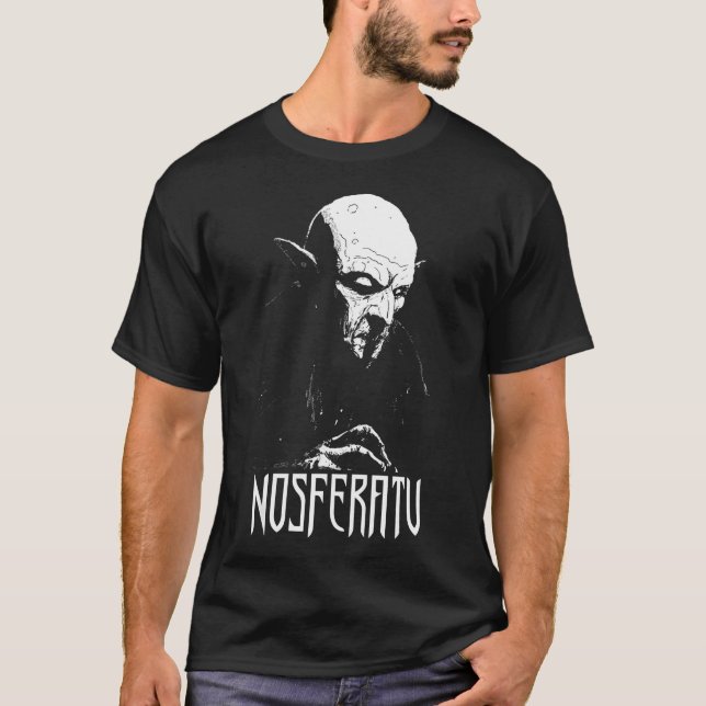 Camiseta Nosferatu Vampiro clásico Drácula Horror Flick (Anverso)