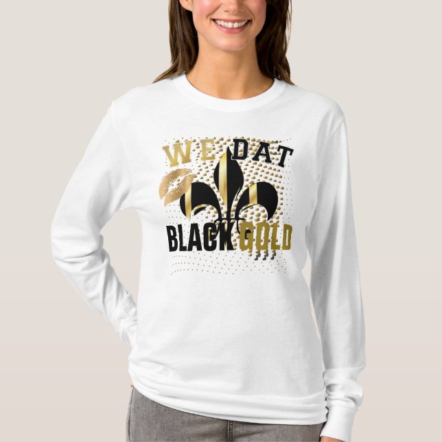 Camiseta Nosotros dat/love/kiss/Black gold heart/Fleur de L (Anverso)