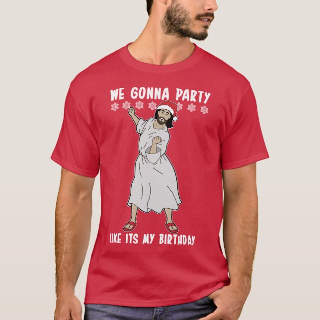 Camiseta Nosotros día de navidad del Jesucristo del fiesta (Anverso)