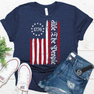 Camiseta Nosotros, El Pueblo 1776 Bandera Betsy Ross 4 De J