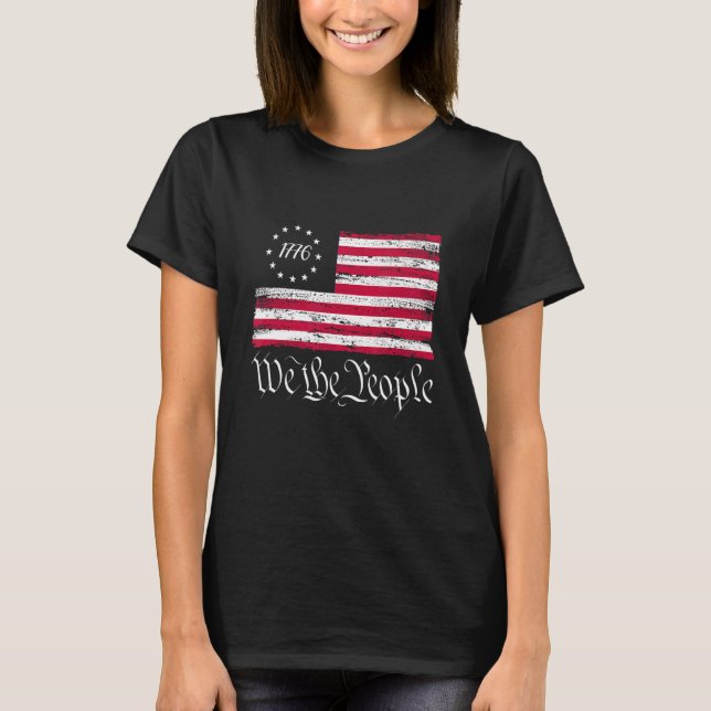 Camiseta Nosotros, el pueblo 1776 Independencia Patriótica  (Anverso)