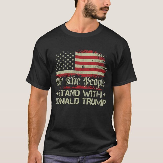 Camiseta Nosotros, el pueblo, apoyamos a Donald Trump en Es (Anverso)