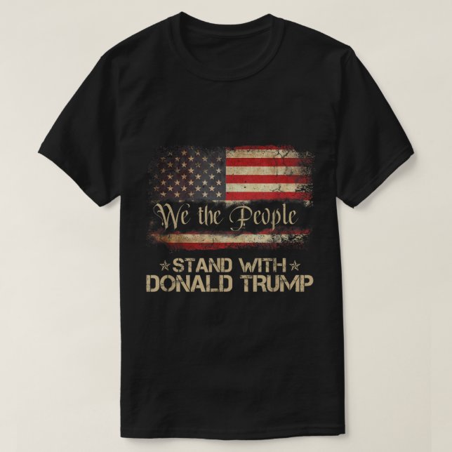 Camiseta Nosotros, el pueblo, apoyamos a Donald Trump en Es (Diseño del anverso)