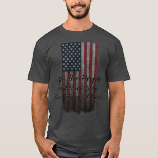 Camiseta Nosotros el pueblo Bandera Americana Estados Unido