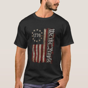 Camiseta Nosotros, El Pueblo, Bandera Estadounidense 1776 4