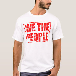 Camiseta “Nosotros el pueblo” con un efecto de sello de go