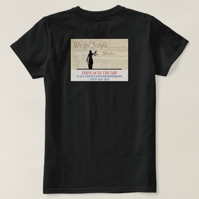 Camiseta Nosotros, el pueblo, desprestigiamos a la Dama de  (Reverso del diseño)