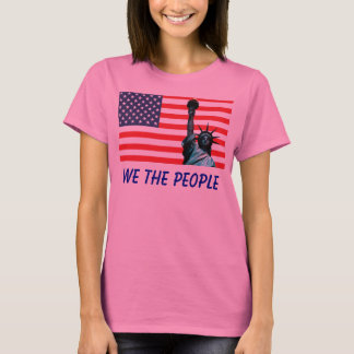 Camiseta Nosotros el pueblo Estatua de la Bandera de Estado