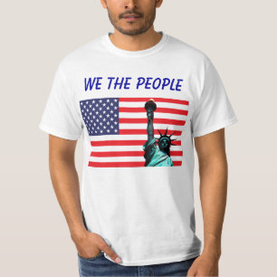 Camiseta Nosotros el pueblo Estatua de la Bandera de Estado