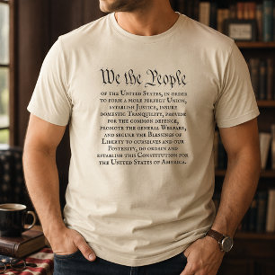 Camiseta Nosotros el Pueblo Preámbulo completo Constitución