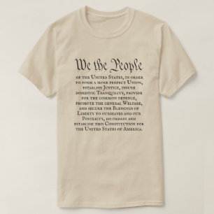 Camiseta Nosotros el Pueblo Preámbulo completo Constitución
