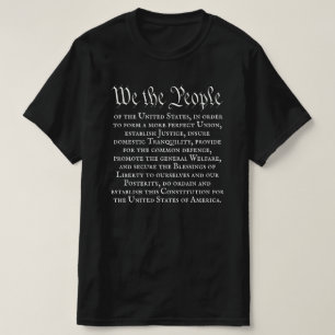 Camiseta Nosotros el Pueblo Preámbulo de la Constitución Co