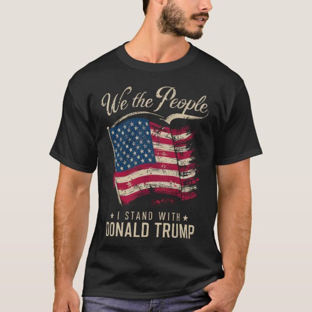 Camiseta Nosotros, el pueblo que apoyo a Donald Trump (Anverso)
