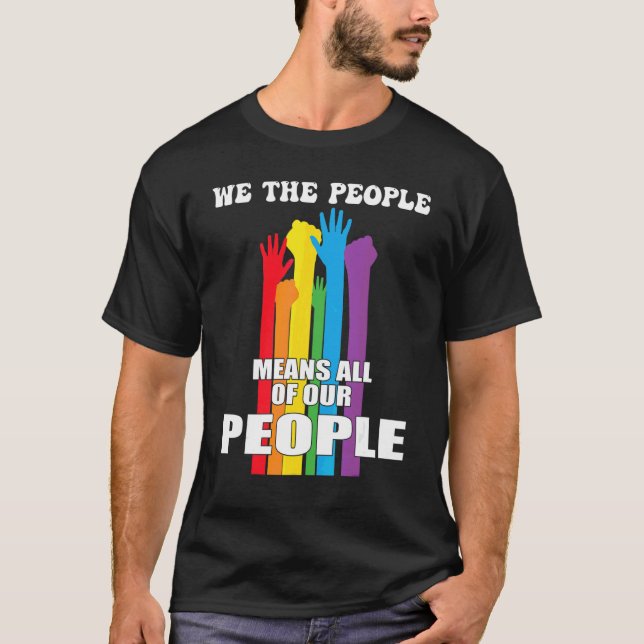 Camiseta Nosotros, El Pueblo, Significa Todo Nuestro Pueblo (Anverso)