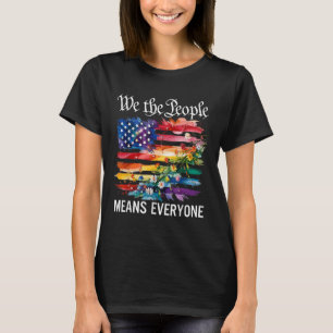 Camiseta Nosotros El Pueblo Significa Todos Arcoíris Lgbt G