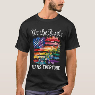 Camiseta Nosotros El Pueblo Significa Todos Arcoíris Lgbt G